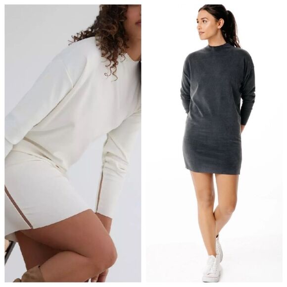 KADA The Funnel Long Sleeve Sweater Mini Dress - Picture 3 of 15
